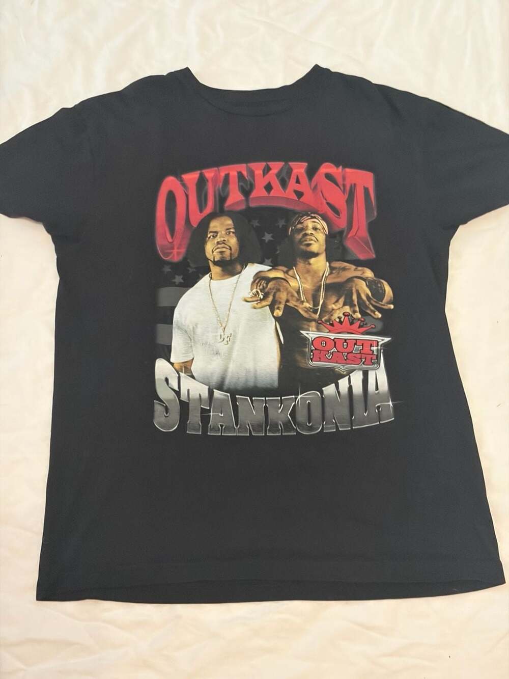 Outkast Stankonia Album Graphic T-Shirt Men's Size L Black Rap Tee
